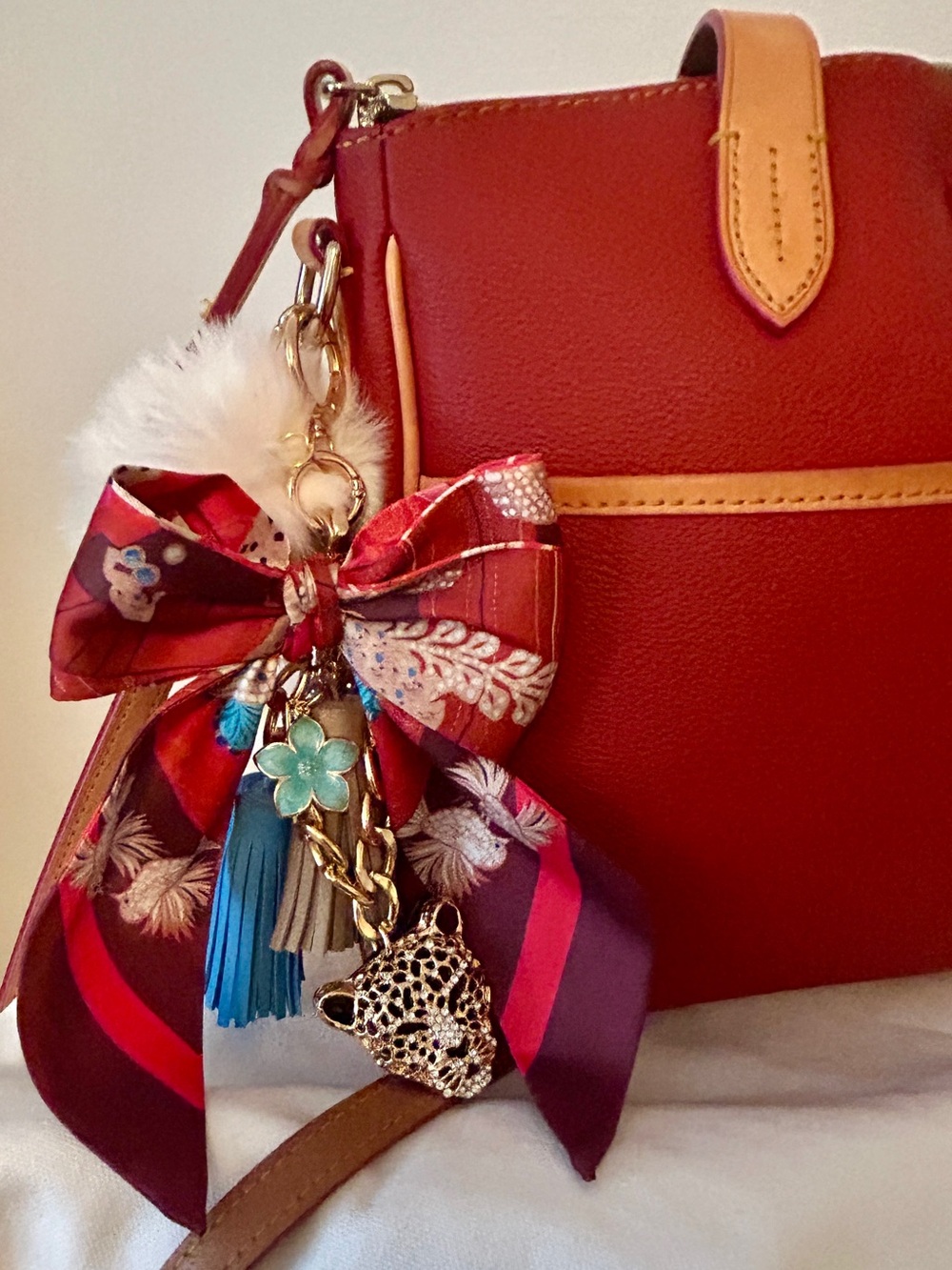 Dooney & Bourke Saffiano Small
Daniela | Rust.  Custom Made Purse Charm. - Picture 11 of 11
